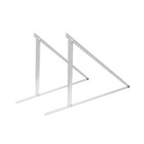 Set 2 Triunghiuri Reglabile Aluminiu 1140x545 mm (0&deg;&ndash;90&deg;), Suport Panouri Fotovoltaice pana la 450W