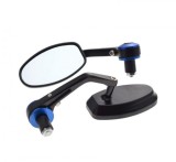 Set 2 oglinzi, montaj capat ghidon, culoare negru/albastru Cod Produs: MX_NEW LU0222