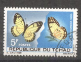 Tchad 1967 Butterflies, used AE.190, Stampilat