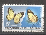 Tchad 1967 Butterflies, used AE.190