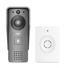 Interfon video inteligent PNI House 910 WiFi HD, P2P, iesire yala, aplicatie dedicata Tuya Smart, integrare in scenarii si automatizari smart cu alte foto