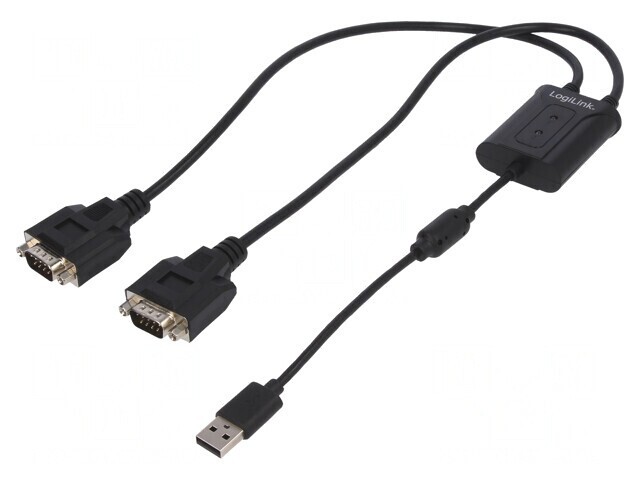 Adaptor USB 2.0 la D-Sub 9-Pin Dual