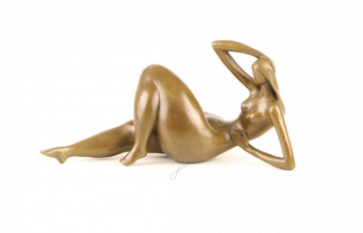 Nud modern- statueta din bronz masiv FA-13 foto