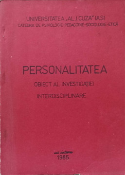 PERSONALITATEA, OBIECT AL INVESTIGATIEI INTERDISCIPLINARE-COLECTIV-235894 foto
