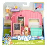 Set de joaca cu figurina, Bluey, Ice Cream Shop