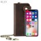 Portofel dama, BUSY LDY&amp;GTM&reg; Rock, piele naturala premium, compartiment smartphone, multiple sloturi, fermoar monede, maro