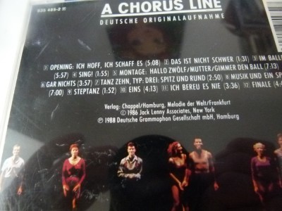 A Chorus line, cd foto