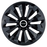 Set 4 capace roti Fox negru R14 Compatibil Cu Smart, Autohelix MSA
