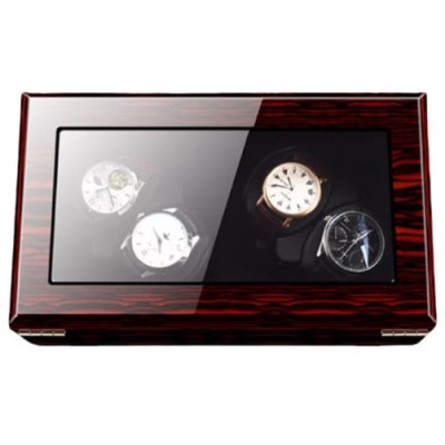 Cutie intors ceasuri automatice iUni, Watch Winder 4 Mahon-Negru foto