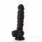 X-MEN - Dildo realist cu ventuză, negru, 21.5 cm