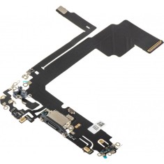 Banda cu Conector Incarcare - Microfon Apple iPhone 15 Pro Max, Negru