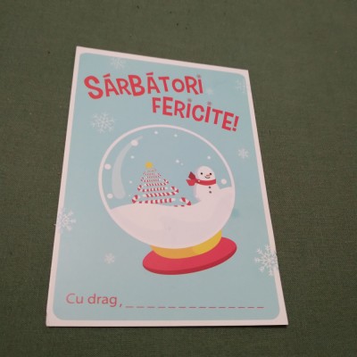 CARTE POSTALA FELICITARE NECIRCULATA foto