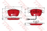 Set placute frana,frana disc VW SHARAN (7N1, 7N2) (2010 - 2016) TRW GDB1762DTE