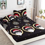 Cumpara ieftin Husa de Pat Craciun + 2 Fete de Perna din Finet - JO630