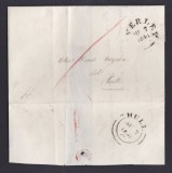 Great Britain 1841 Pre-Stamp Cover + Content Verley to Hull D.930