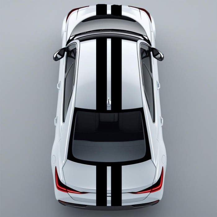 Sticker Auto Dungi Model 4 , Banda Tuning 5 m A 15 cm Set 2 Buc.