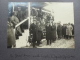 Fotografie cu Generalul Mircescu, Ministrul de Razboi si alti oficiali la depozitul Jegalia, Calarasi, 1926