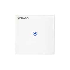 Intrerupator Simplu Wi-Fi cu Touch din Sticla Tellur, SS1N, 1 Port SmartElectro IntelligentHouse
