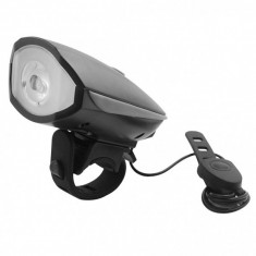 Lanterna LED 1W Far pentru Bicicleta cu Sonerie, pe Baterii FY056 foto