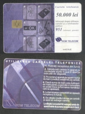 Romania 1999 Telephone card Instructions Rom 45 CT.092 foto