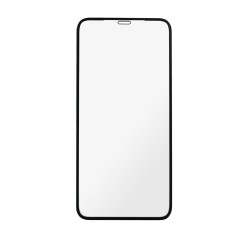 Folie de sticla securizata DEPOX&reg; pentru protectie compatibila iPhone 11 PRO Max/XS Max, 3D, Anti-spy, neagra, acoperire full-cover