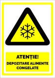 Semn pentru depozitare alimente congelate