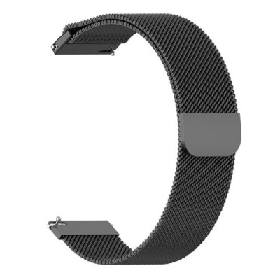 Curea pentru Huawei Watch GT 4 (41mm)/W1/Honor Watch S1/Garmin Venu 2S/Vivoactive 4S - Techsuit Watchband 18mm (W009) - Black foto