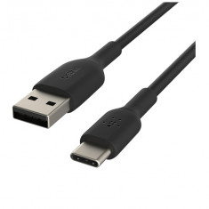 Cablu de incarcare Belkin BoostCharge USB-C la USB-A, 2m, negru - RESIGILAT