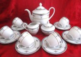 SET SERVICIU PORTELAN BAVARIA CEAINIC LETIERA ZAHARNITA CESTI CAFEA FARFURII