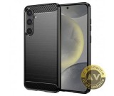 Husa pentru Samsung Galaxy S24 S921, Techsuit, Carbon, Neagra