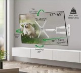 Suport TV de perete Barkan, cu brat 13&quot;- 65&quot;,