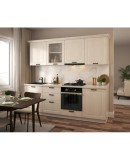 Bucatarie ATHENA 2.44 MDF, 244x223x60cm, lemn alb