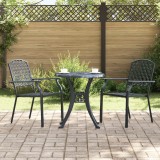 Set 2 Scaune Gradina Gossi Antracit, Stivuibile, Otel, Exterior, 65x56x89 cm