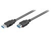 Cablu USB 3.0 A-A 3m Negru 5Gbps, Goobay