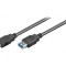 Cablu USB 3.0 A-A 3m Negru 5Gbps