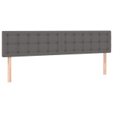 Cumpara ieftin Tablii de pat, gri, 160x5x78/88 cm, piele ecologica