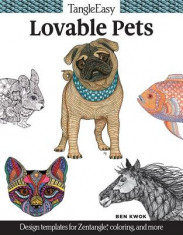 Tangleeasy Lovable Pets: Design Templates for Zentangle(r), Coloring, and More foto