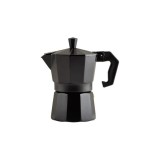 Cafetiera Neagra Tip Moka pentru 6 Persoane Stilata si Practica Handy KitchenServ
