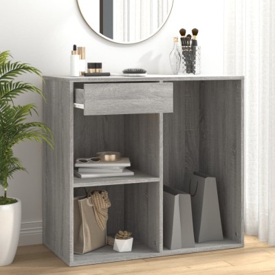 vidaXL Dulap de cosmetice, gri sonoma, 80x40x75 cm, lemn prelucrat foto
