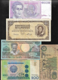 Set 5 bancnote de prin lume adunate (cele din imagini) #87, Asia