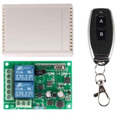 Releu cu telecomanda radio doua relee si telecomanda 220V automatizari porti