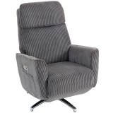 HOMCOM Fotoliu Relax Electric Reglabil cu Funcție de Șezlong, 2 Motoare, Rotativ, Fotoliu TV cu Port USB | Aosom Romania