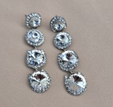 CERCEI LUNGI DIN METAL CU DECOR CRISTAL