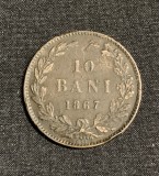 Moneda 10 bani 1867 WATT