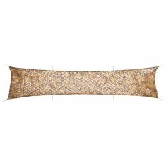 vidaXL Plasă de camuflaj cu geantă de depozitare, nisipiu, 706x140 cm