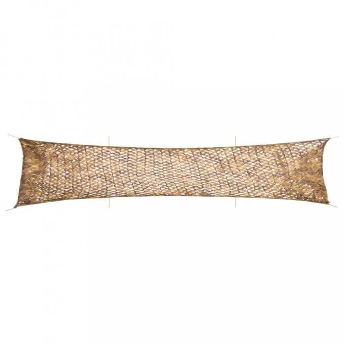vidaXL Plasă de camuflaj cu geantă de depozitare, nisipiu, 706x140 cm