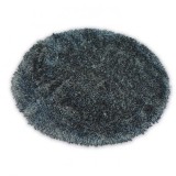 Covor Love Shaggy rotund model 93600 negru, cerc 120 cm, Poliester