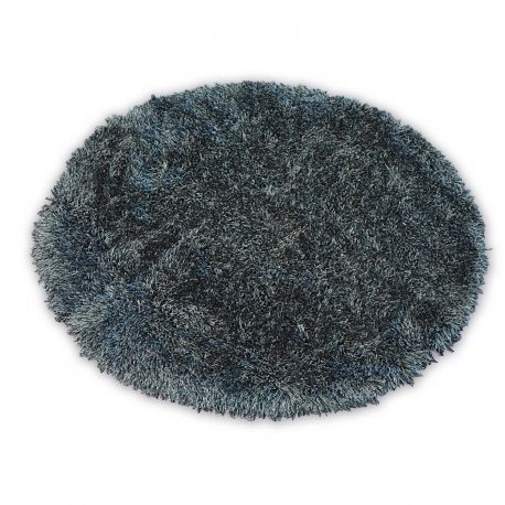 Covor Love Shaggy rotund model 93600 negru, cerc 120 cm