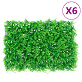 &nbsp;vidaXL Gard din frunze de ferigă artificiale,&nbsp;6 buc., verde, 40x60 cm