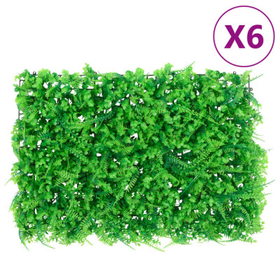 &amp;nbsp;vidaXL Gard din frunze de ferigă artificiale,&amp;nbsp;6 buc., verde, 40x60 cm foto